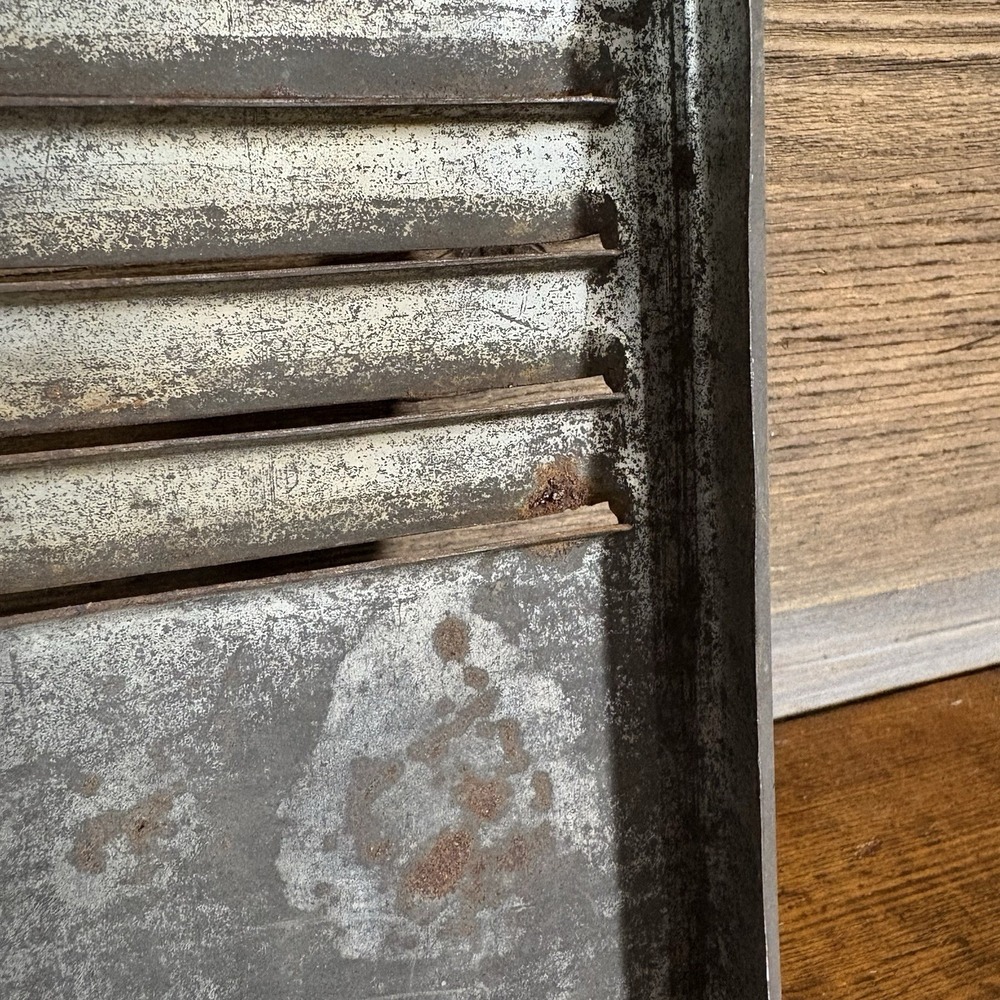 Lusher Bros Steel Shredder Antique Late 1800s Patent Elkhart Indiana 11x4 Patina - Picture 5 of 8